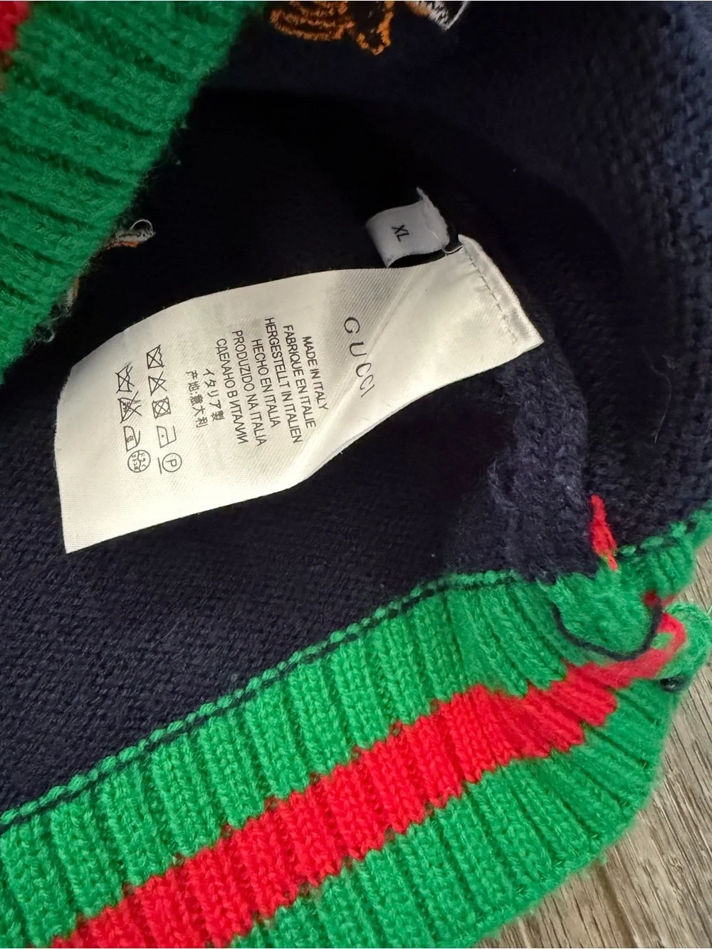 Gucci navy crewneck
